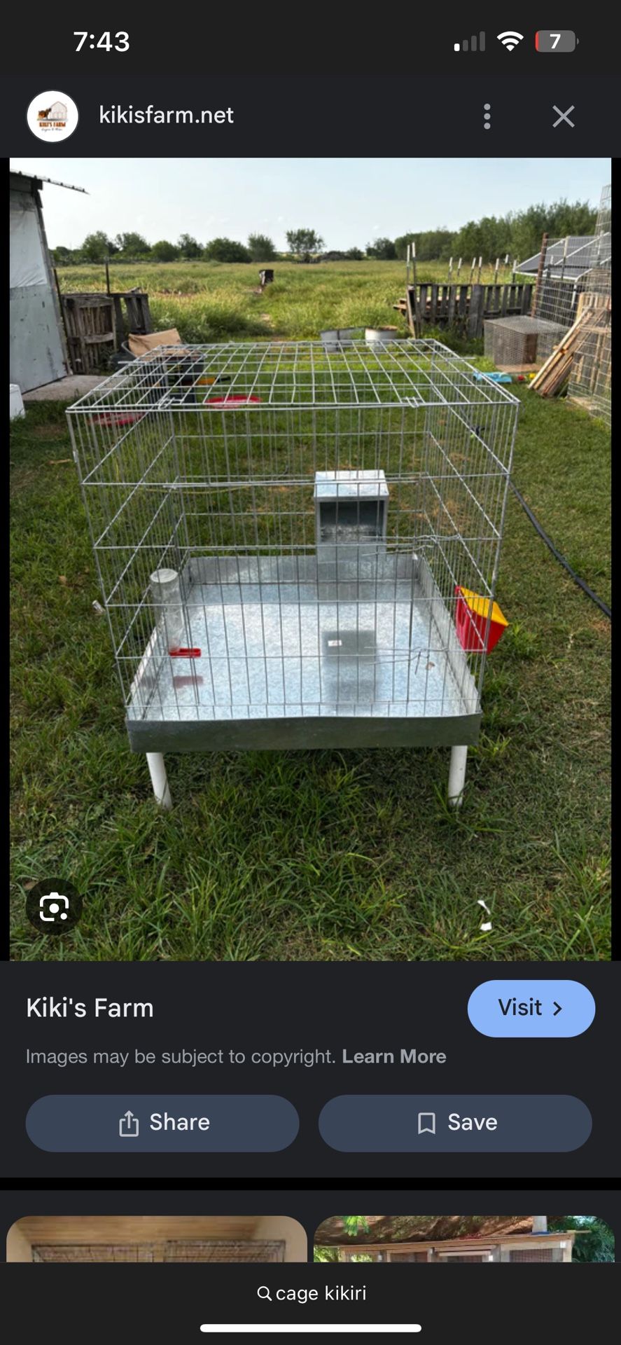 cage for kikiri