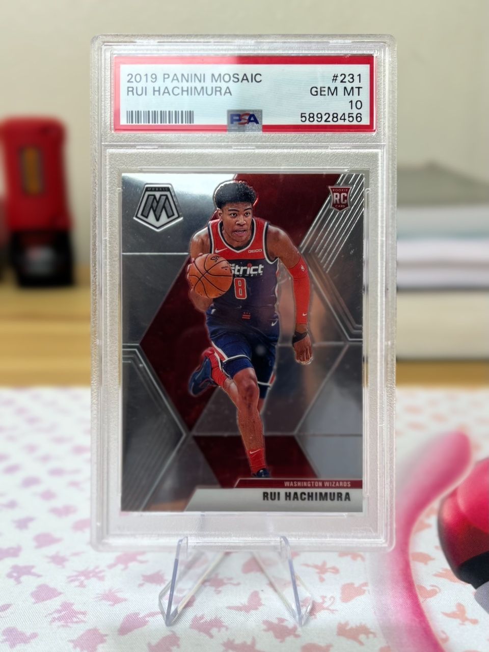 2019 Panini Mosaic #231 Rui Hachimura Wizards RC Rookie PSA 10 GEM MINT