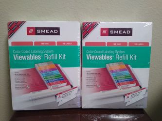 Smead Color-Coded Labeling System Viewables Refill Kit