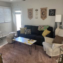 Couch, Chair, Coffee, Table, Rug Living Room For Sale