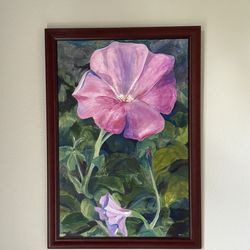 Original Large Flower Paining