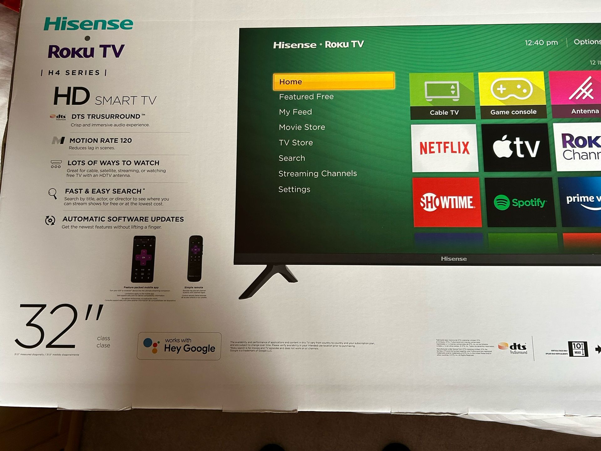 32” HD Smart TV