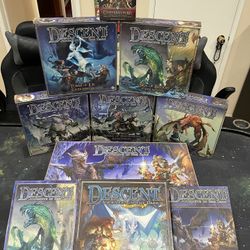 Descent: Journeys in the Dark – Huge Collection (1st & 2nd Ed, Expansions, Map, Conversion Kit)