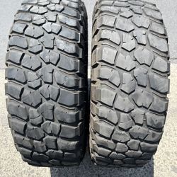 (2) 255/75R17 Bfgoodrich Mud Terrain 