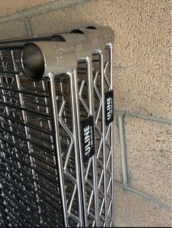 3 PACK U-Line 60” x 24” Commercial Chrome Wire Shelves