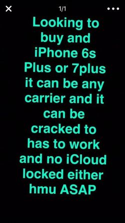 I'm looking to buy iPhone 6s Plus or 7 plus