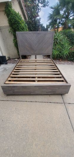 Queen bed frame  with drawer