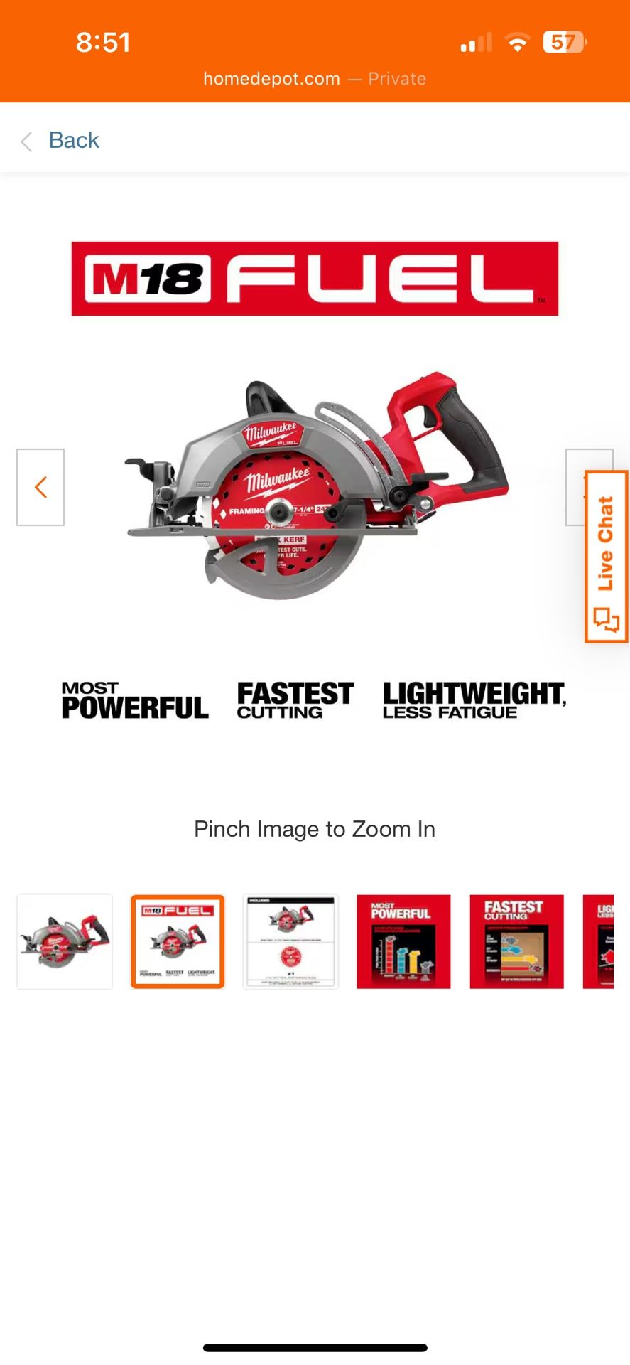 M18 milwaukee 7-1/4" saw New in box