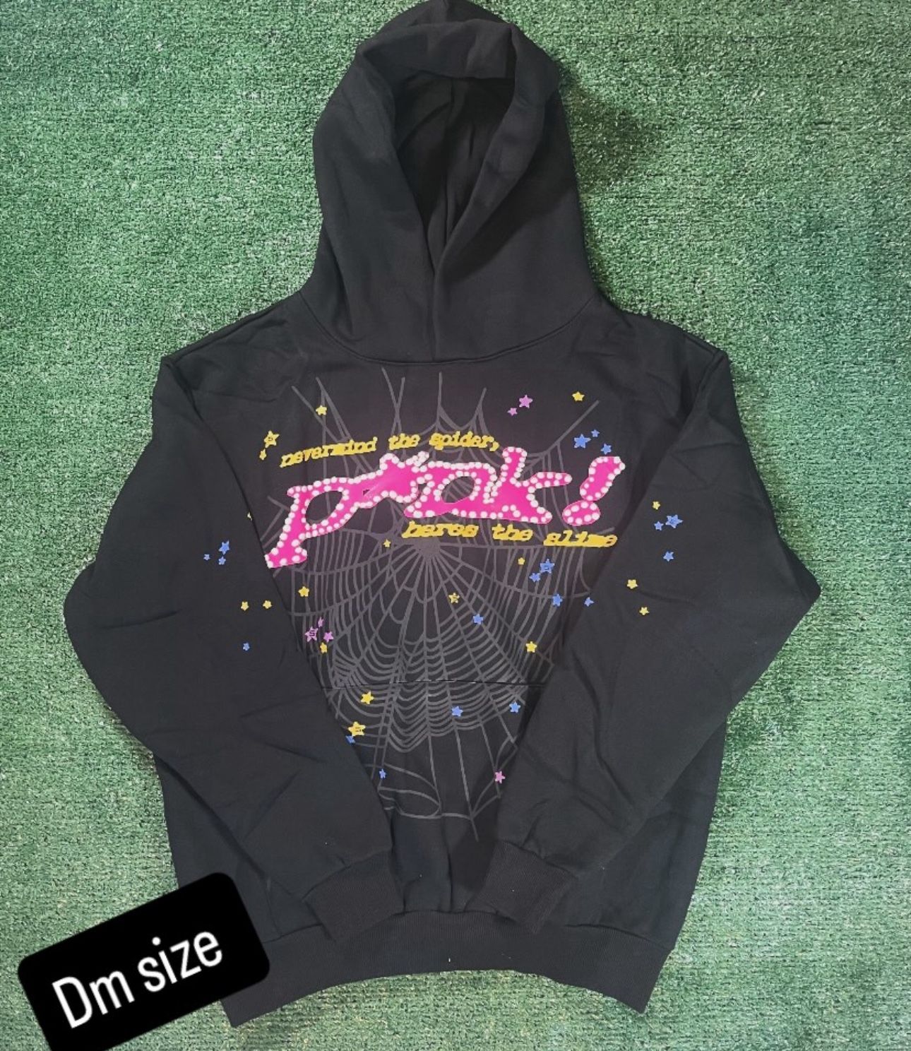 Small Pink Spider Hoodie