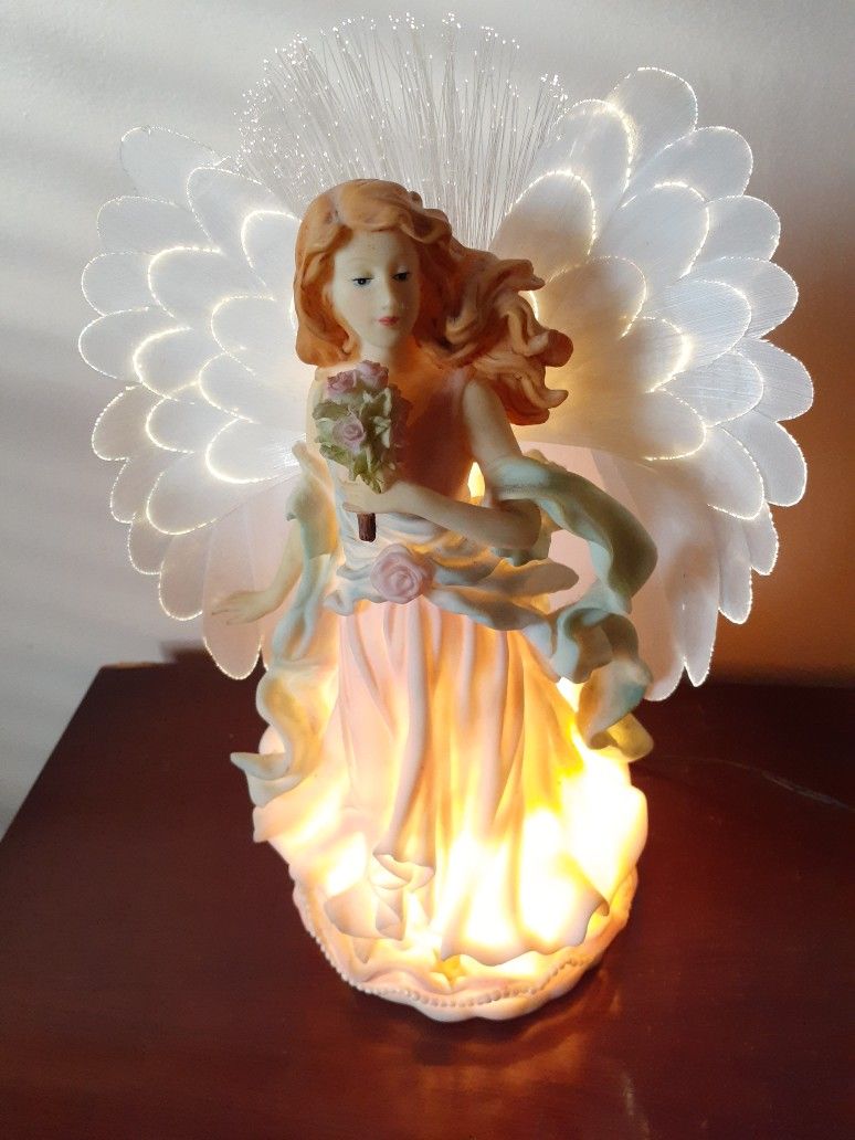 Fiber Optic Angel Figurines