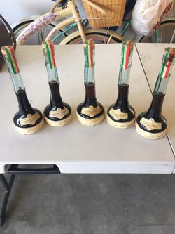 Vintage Italian vinegar bottles