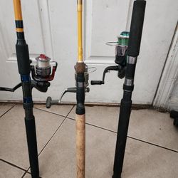 Fishing Pole With Reels Take It All For $75