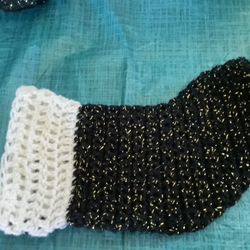 Black And White Christmas Stocking 