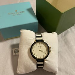 Kate Spade New York Women's Park Row Stainless Steel and Silicone Quartz Watch 