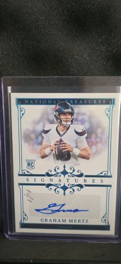 Graham Mertz National Treasures  1 of 1 auto