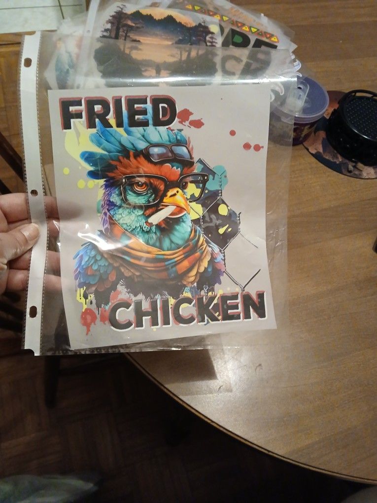 Fried Chicken Iron On