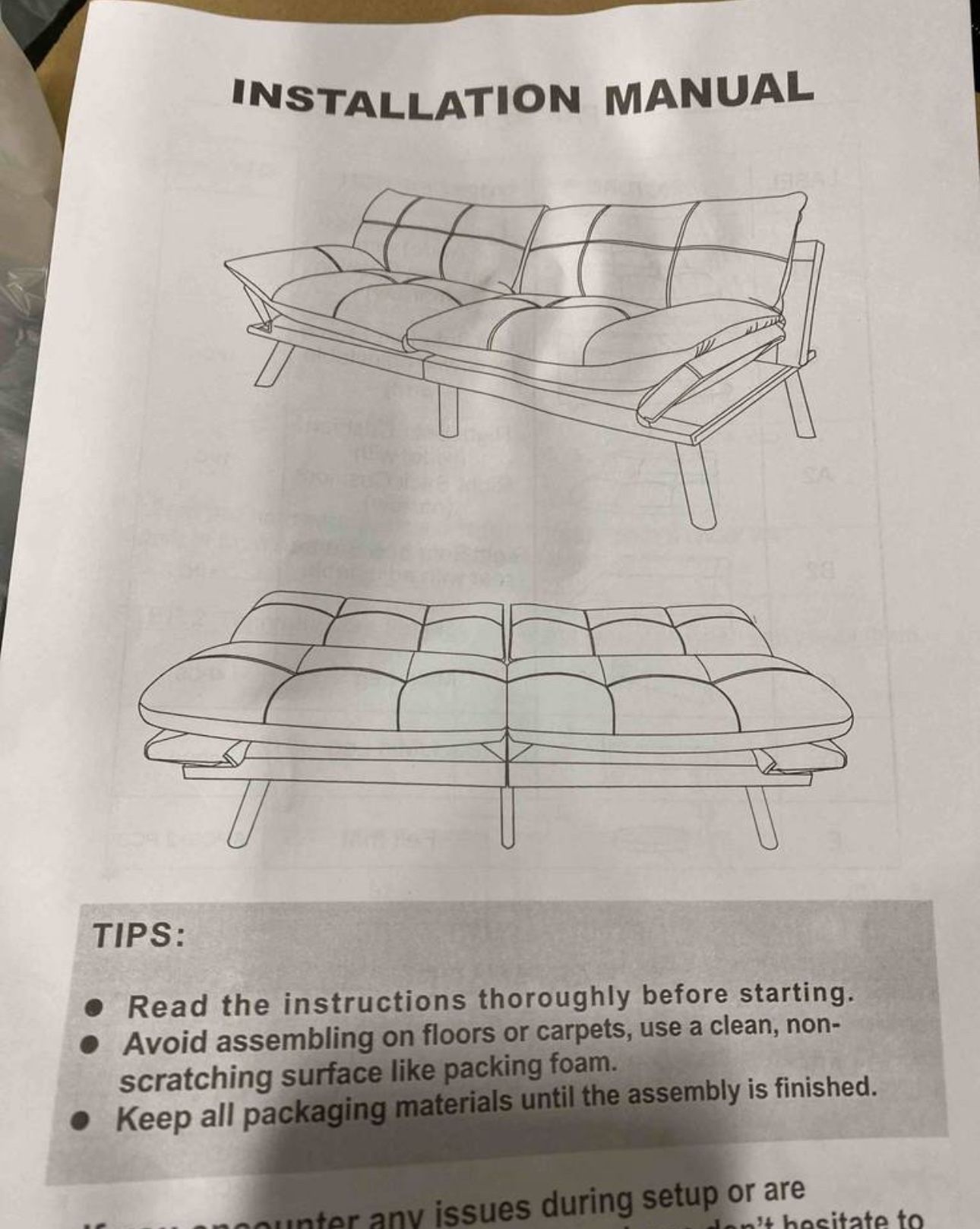 New Futon Black