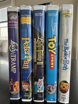 Disney Cartoons VHS Lot - 5 Classic Tapes - Vintage Nostalgia!