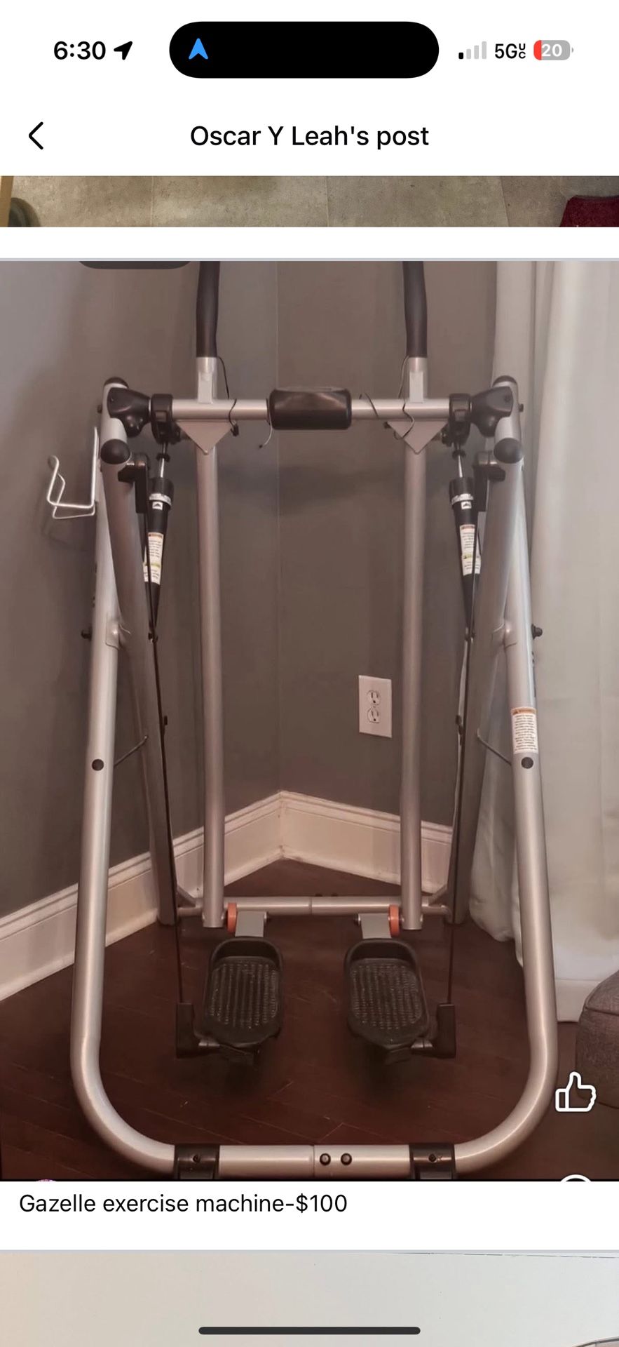 Gazelle Exercise machine