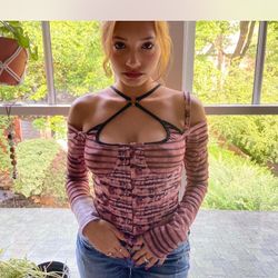 Animal Print Corset Top