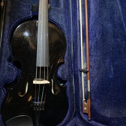 Galaxy Black Violin w/ Case, Bow & Ross