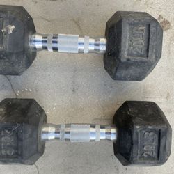 20lbs dumbells 