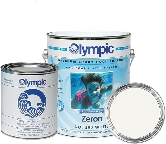 Olympics Pool Paint 2 part epoxy (white, gray oasis and gunzite primer)