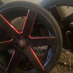 20 Inch Rims With FULL RUN Tires
