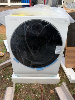 LG Signature Front Load Washer 24 inch White
