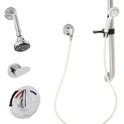 Delta Faucet T13H332 Classic Universal Dual Shower Trim, Diverter, Hand Shower and Grab Bar, Chrome 3.00 x 3.00 x 24.00 inches