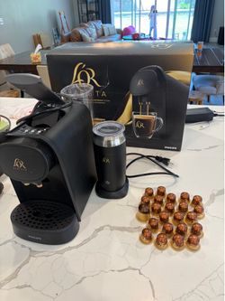 PHILIPS L'OR BARISTA Coffee Capsule Machine & Milk Frother + 23 capsule