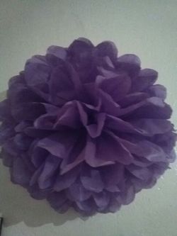 Flores grandes de papel