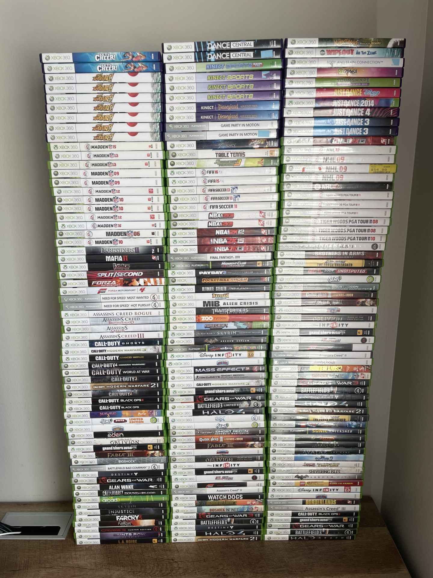 Huge Bulk Video Games Xbox 360 Lot of 194 *ALL Working*