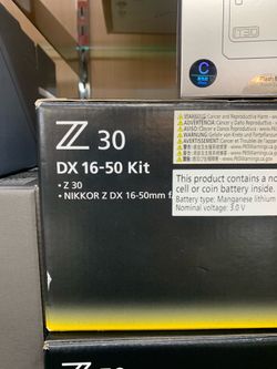 Nikon z30 with 16-50mm lens