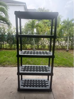 5 tier plastic shelve