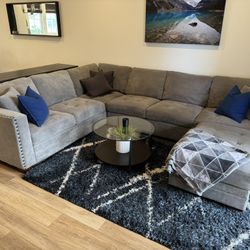 Gray Thomasville Sectional Couch