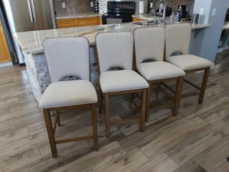 Four Beautiful mid-century/modern counter Height bar stools