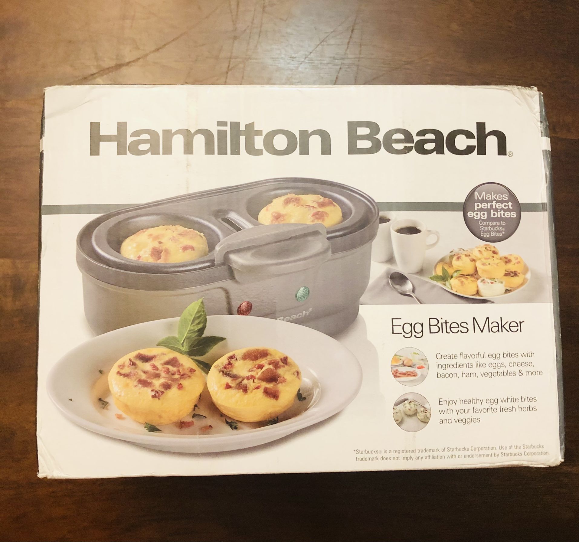 Hamilton Beach Egg Cooker, Egg Bites Maker & Poached Egg Maker, 2 Egg Capacity, Mint Lid, Model 25506