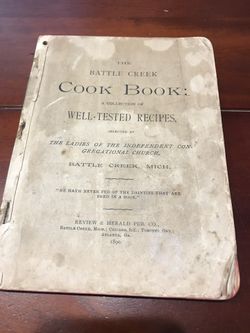 1890 The Battle Creek Cook Book