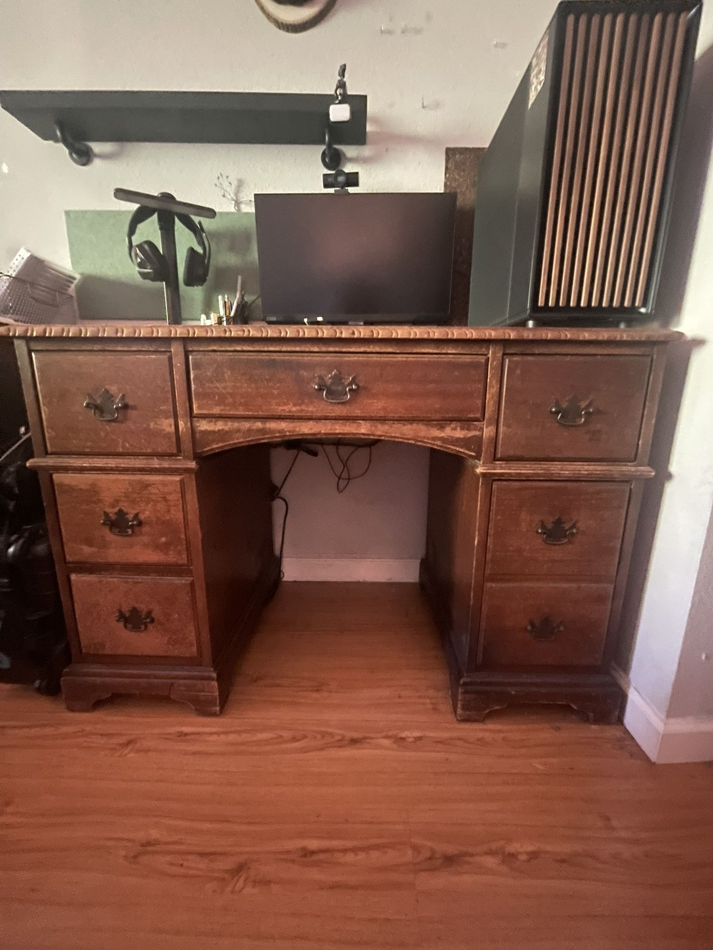 Solid Wood Antique Desk