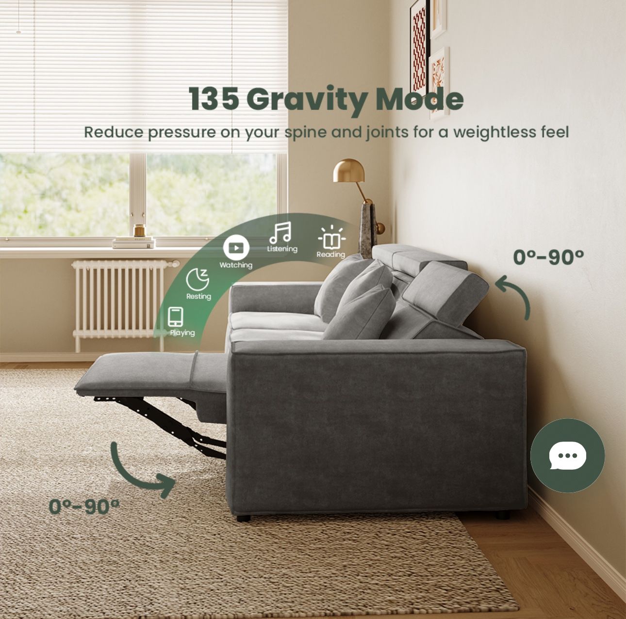 Povison power reclining Couch