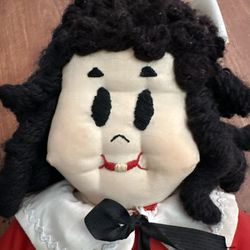 Vintage Piglet Face Plush Doll 