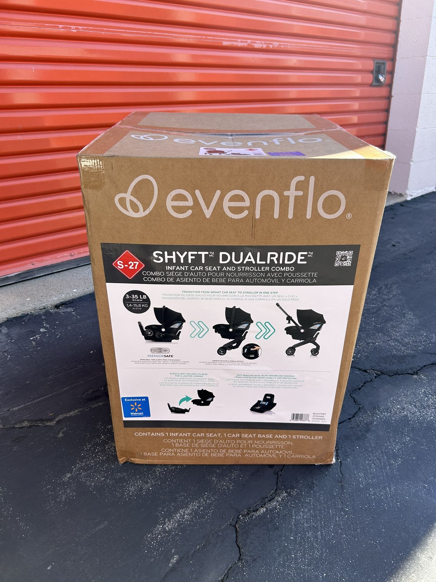 Evenflo Shyft DualRide Infant Car Seat & Stroller Combo - Black