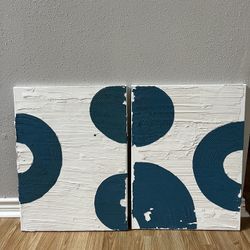 Textured Abstract Canvas Art – Handmade Set (2 Pieces)