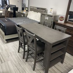 BEAUTIFUL GRAY MIRANDA DINING TABLE SET!$499!*SAME DAY DELIVERY*NO CREDIT NEEDED*EASY FINANCING*HUGE SALE*