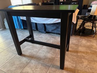 Black Wood Counter Height Dining Table