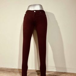 New York & Co Maroon Pant Size 0