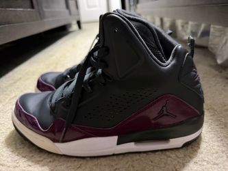Nike Air Jordan High-Top Sneakers Black Purple