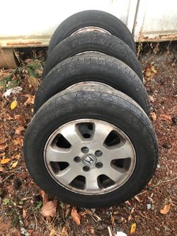 Honda five lug Odyssey van wheels and tires