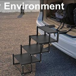 Foldable pet stairs, 4 steps, Max weight 250 lbs
